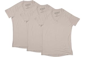 MR. DAVIS CLOTHING COMPANY Mr. Davis Comfort Fit Premium Bamboo Viscose Tailored Cut Stylish V Neck Men's Undershirt