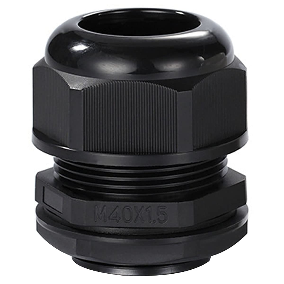 Meccion M40 Cable Gland 5 Pack IP68 Waterproof Nylon Cable Connectors with Locknut and Washer, Suitable for 24mm - 32mm Cables