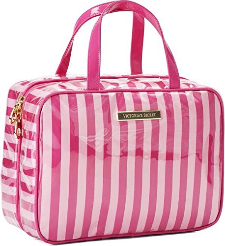Victoria's Secret hanging weekender case with Stripe