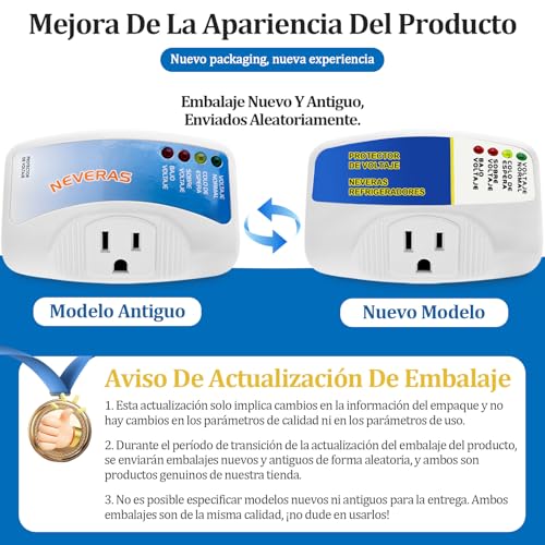 1440W Regulador de Voltaje para Refrigerador, Regulador de Voltaje para Lavadora, Protector de Voltaje para Refrigerador, No Break para Refrigerador, Supresor de Picos de Voltaje para Cocina, AC120V