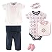 Yoga Sprout 6 pc Layette Set- Ornamental, 3-6 Months