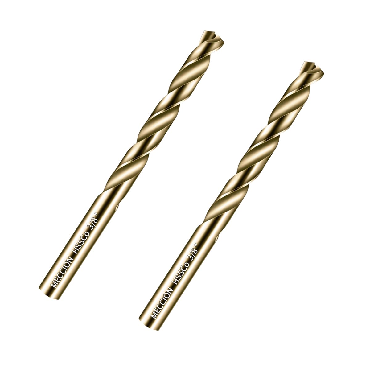 Meccion Metal Drill Bits 3/8 in. x 4-7/8 in. x 2pcs