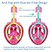WitMoving Easybreath Kids Snorkeling Mask Full Face 180° full view Panoramic Diving Anti Fog Anti Leak for Children