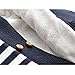 ZOEREA Baby Boy Outfits Set, 3pcs Long Sleeves Gentleman Jumpsuit & Vest Coat & Berets Hat with Bow Tie (Label 70/Age 0-4months, Dark Blue 2)