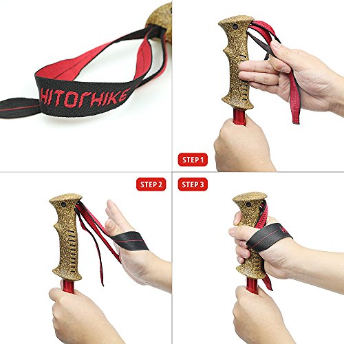 image for Hitorhike Long-Life Trekking Poles Aircraft Aluminum Alloy Collapsible