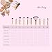 Makeup Eye Brush Set Apr.Fairy 10pcs Mermaid Make Up Brushes with Box 3D Fish Scale Handle Eyeshadow Eyeliner Kits Blending Foundation Blush Lip Cosmetic Tools - Pink Gradient