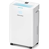 DGUAM Dehumidifier, Max 95 Pint/Day Dehumidifier for Basement & Home, 5000 Sq. Ft, Compressor Dehumidifier with Drain Hose, Smart Humidity Control, Energy Efficient & Quiet for Bedroom, Large Rooms