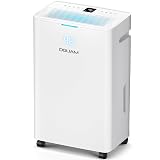 DGUAM Dehumidifier, Max 95 Pint/Day Dehumidifier for Basement & Home, 5000 Sq. Ft, Compressor Dehumidifier with Drain Hose, Smart Humidity Control, Energy Efficient & Quiet for Bedroom, Large Rooms