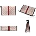 Ophlid Cosmetic Bag Set of 3 for Purse, Designer Makeup Bag Sets Small Travel Toiletry Bags Purse for Women Girls (Black)