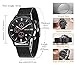 SONGDU Men Watch Chronograph Analog Quartz Sport Watch with Date and Milanese Mesh Strap