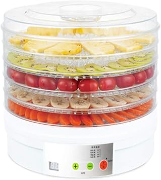 Amazon フードドライヤー 家庭 キッチン リビングルーム 寝室に適した食品グレードas デジタル制御 5層 熱風循環システム 透明シェルフ 家庭用小型多機能食品乾燥機ドライフルーツマシン 28x28x32cm Yd フードドライヤー 焼き網 通販
