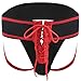 YiZYiF Men's Underwear Jock Strap Front Lacing Backless Sports G-string Briefs Black Medium