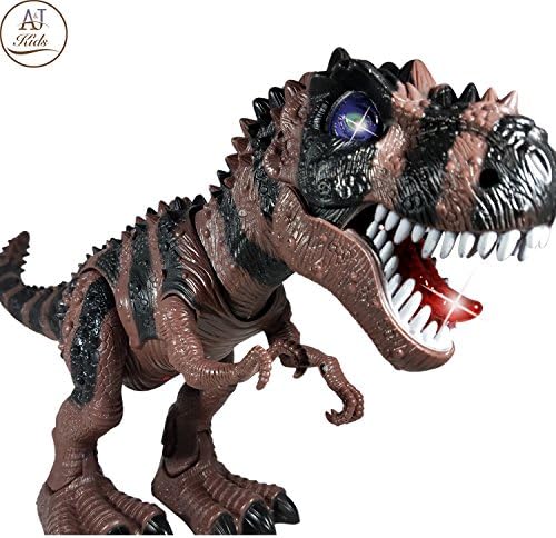ANJ Kids Toys - Large Walking Dinosaur Toys for Boys and Girls - Tyrannosaurus Rex T-Rex - Roaring, Walking and Glowing - Head Moving and Tail Wagging T Rex