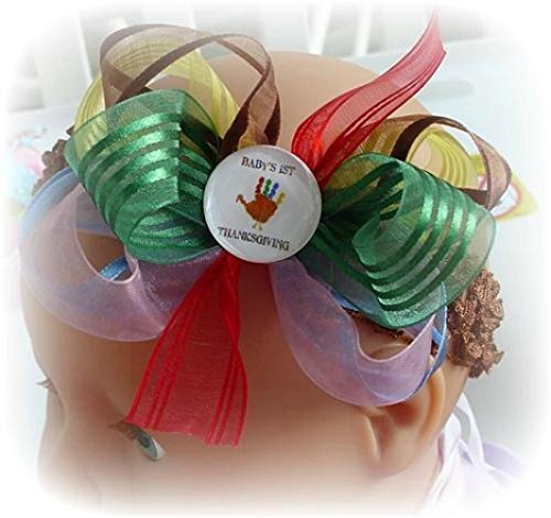 Amazon Com Baby S 1st Thanksgiving Hair Bow Infant Toddler Little
