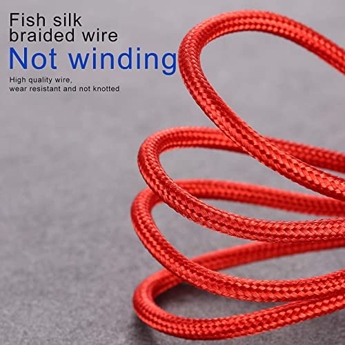 Amuvec Multi Charger Cable, 4 in 1 3A USB Fast Charging Cord Nylon Braided with 2iP Type C Micro USB Connector, for Phone, Samsung Galaxy S22 S20 S10 S9 Plus, Huawei, Sony, Moto, Xiaomi, LG, PS5-1.2M
