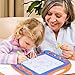 2 Magnetic Drawing Board, Doodle Drawing Board for Toddlers, Toddler Learning Toys for Writing, Sketching, Travel Toys for Kids Birthday Gift