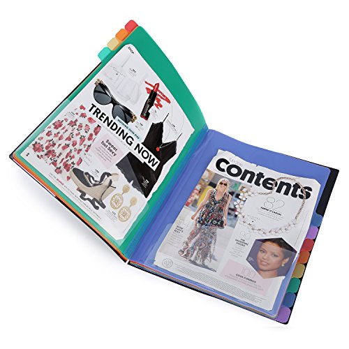 UBaymax Expanding Project Sorter File Divider,Accordion File Folder Document Organizer, A4 Paper and Letter Size 13 Pockets Multicolour - Thumbnail 6