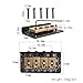 Adjustable 4 String Guitar Bridge for Four String Cigar Box Guitar - Black Gold