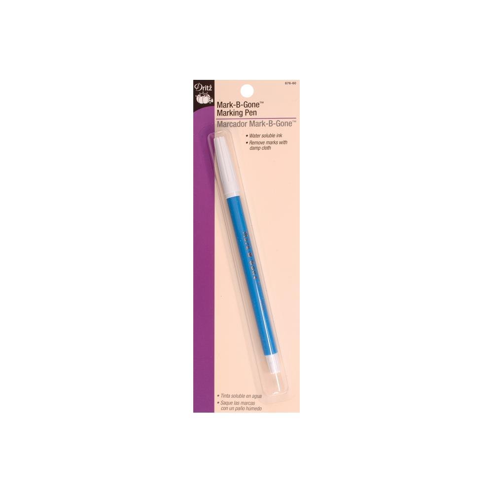 Dritz 676-60 Mark-B-Gone Marking Pen, Blue, 8.75 x 2.88 x 0.5, 1 Count (Pack of 1)