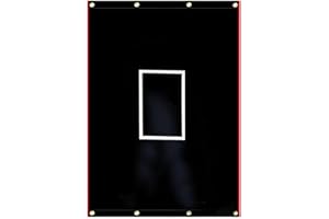 Supvision Batting Cage Backstop with Strike Zone Heavy Duty PVC Coated Oxford Fabric Vinyl Baseball Backstops with Catcher Softball Pitcher Training Equipment Aid