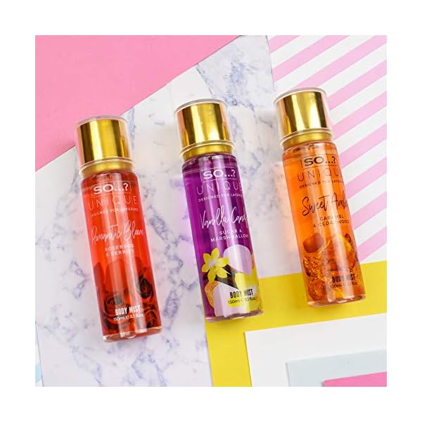 SO-Unique-Vanilla-Candy-Body-Mist-150ml So…? Unique Womens Vegan Vanilla Candy Body Mist Fragrance Spray 150ml