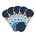 Women Bamboo Reusable 8 - 11 Inch 3 Sizes Cloth Sanitary Pads Napkins For HEAVY Flow OVERNIGHT 5 Pack Set,3 Size(S/M/L).
