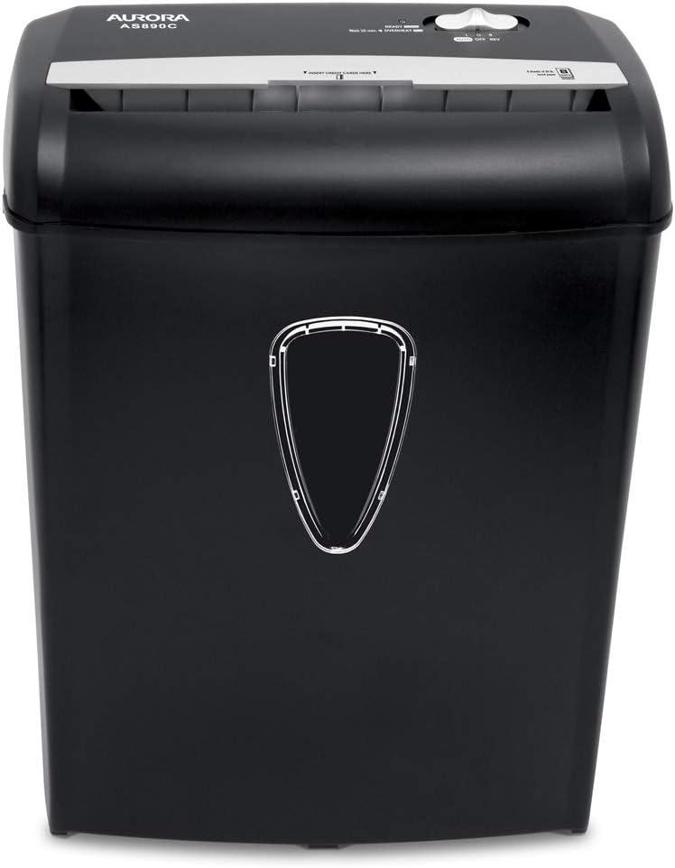 Aurora AS890C 8-Sheet Cross-Cut Paper/Credit Card Shredder with Basket : Electronics