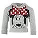Disney Minnie Mouse Little Girls Lightweight Hoodie Shirt, Grey, 2T