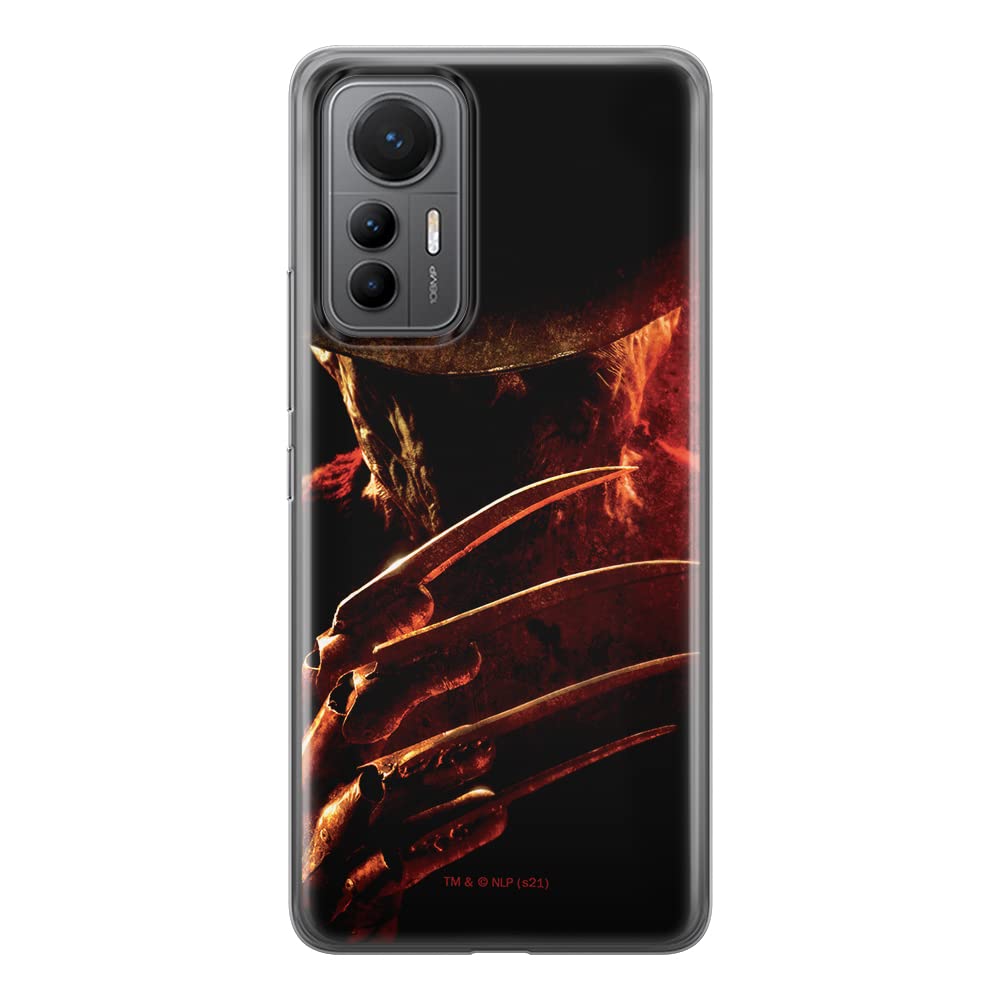 ERT GROUP mobile phone case for Xiaomi 12 LITE original and officially Licensed Horror pattern Nightmare on Elm Street 005 optimally adapted to the shape of the mobile phone, case made of TPU