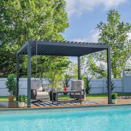Backyard Discovery Sarasota 12x10 Louvered Pergola Review: Adjustable Steel Roof image 19
