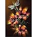DIY 5D Diamond Painting Kits for Adults Full Drill Embroidery Paintings Rhinestone Pasted DIY Painting Cross Stitch Arts Crafts for Home Wall Decor 30x40cm/11.8×15.7Inches (Dragonfly Flowers painting)