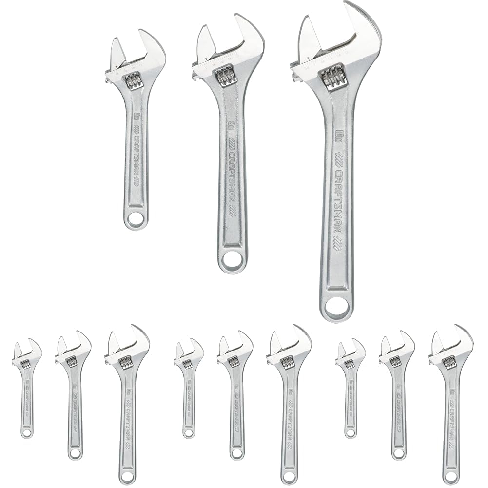 CRAFTSMAN Adjustable Wrench Set, 3-Piece (CMMT12001) (Pack of 4) Image