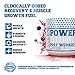 POWERBUILD Clinically-Dosed Post Workout Recovery & Muscle Building Supplement - Boost Muscle Growth, Recovery, & Strength - Creatine, Glutamine, & 5 More Powerful Ingredients - Mixed Berry Blast 13.76 Oz