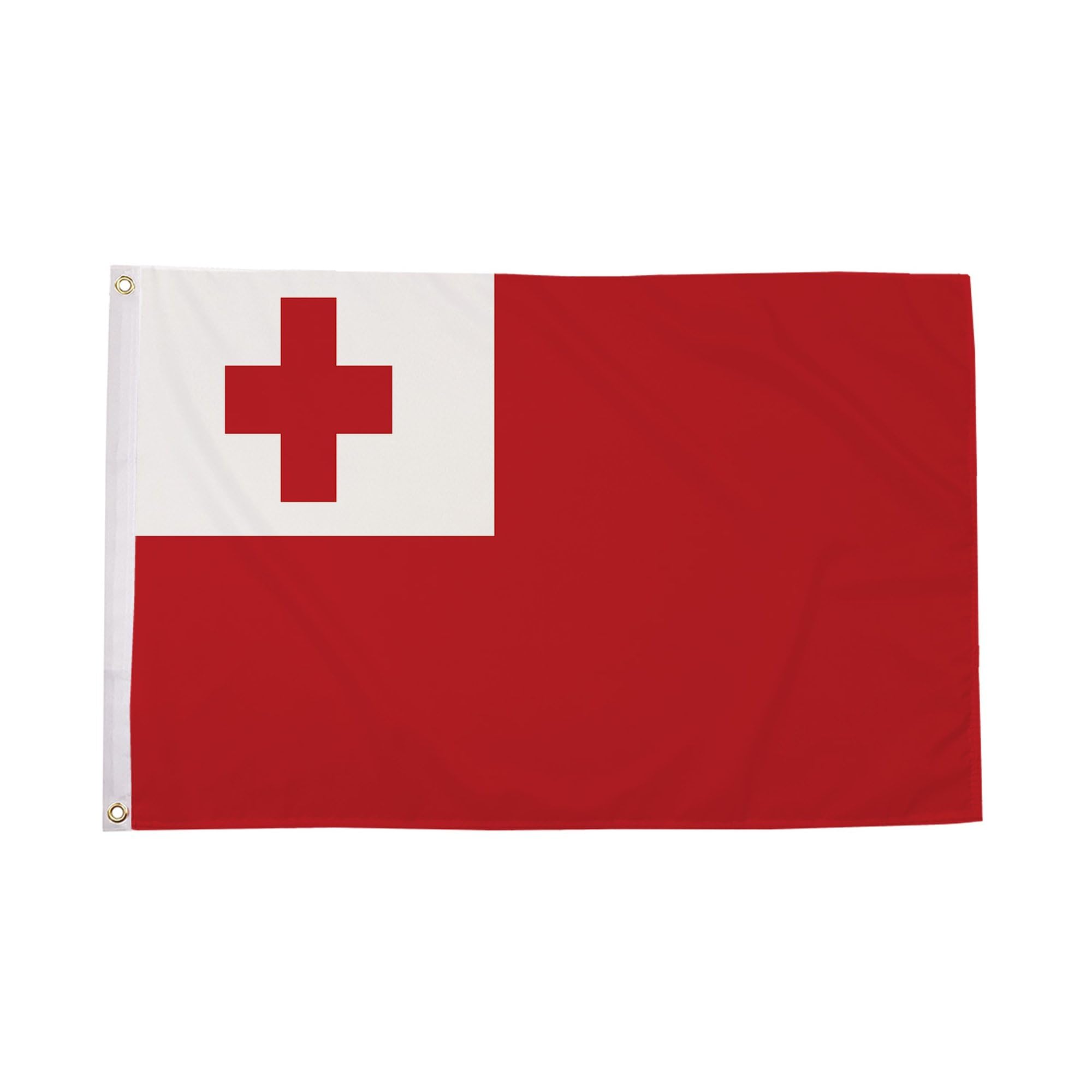 Flagtex Tonga Flag 5ft x 3ft (150cm x 90cm) - Tongan National Banner Weather Resistant Polyester for Outdoor Display Garden Sports Events Pacific Cultural Celebrations Rugby Festivals — image 1
