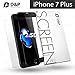D&P [Ultra Clear] Front High Transparency 9H Tempered Glass Screen Protector (Black Version) with Backside [Full] Film for Apple iPhone 7 Plus / iPhone 8 Plus, Front and Back