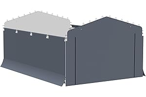 ARROW, Fabric Enclosure Kit for 12 x 20-ft Arrow Carports (Metal carport not included)