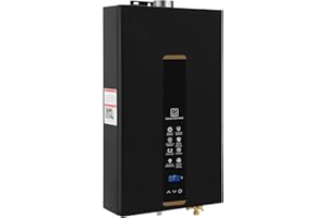 DWALE Tankless Water Heater Propane,Indoor 16L 4.21 GPM,Instant Hot Propane Gas Water Heater,Constant Propane Water Heater with Fahrenheit Digital Display,Multi-Protection