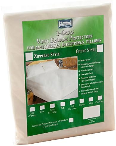 Bargoose | Zippered Waterproof Mattress Cover | Vinyl Bed Protector | Guards from Pests & Liquids (Twin, 9" Deep)