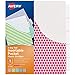 Avery 5-Tab Plastic Binder Dividers with Pockets, Insertable Clear Big Tabs, Assorted Designs, 1 Set (7708) primary