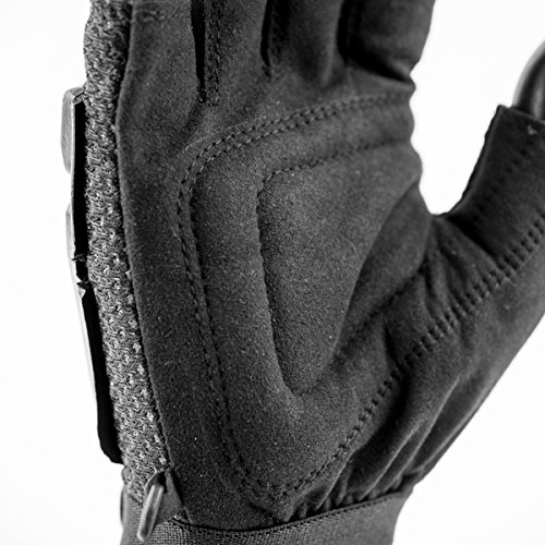 Valken Half Finger Plastic Back Gloves, Black, Medium/Large Sporting Goods Outdoor Recreation