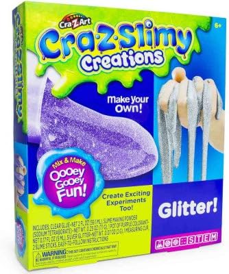 Cra-Z-Art Cra-Z-Slimy Creations Glitter Slime Kit DIY Make Your Own Slime