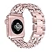 Secbolt Stainless Steel Bands for Apple Watch 38mm iWatch Strap Chain Replacement Wristband for Apple Watch Nike+, Series 3, Series 2, Series 1, Sport, Edition, Rose Gold