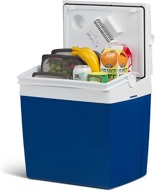 ME24 Glacière électrique portable, 23 litres, 12 V et 230 V pour voiture, camion, camping-car, bateau et prise de courant
