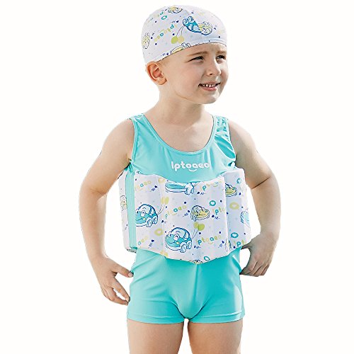 Kingswell Float Suit Toddler Swimsuit Kids Swim Training Aid Bathing Vest Suit with Removable Buoyancy Float for Toddler Boys