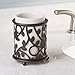 iDesign Vine Decorative Steel and Ceramic Bathroom Tumbler Cup - 3.5