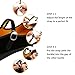 pestor Mary Jane Shoes for Women Ballet flats Women's Flat Shoes Ballerina Halloween Black Mary Janes (Buckle, Adult, Women, 8.5, Numeric, US Footwear Size System, Medium)