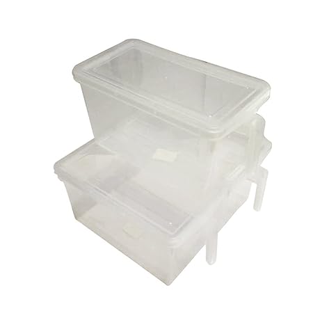 Zhijie - Juego de 3 recipientes transparentes de almacenamiento ...