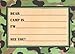 Boys Camo Camp Post cards, 10 Pack