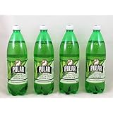 Green Tea Ginger Ale by Polar Beverages 1 liter (33.8 fl oz) Bottles (4 Bottles)