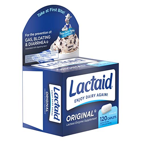 Lactaid Original Strength Lactose Intolerance Relief Caplets With